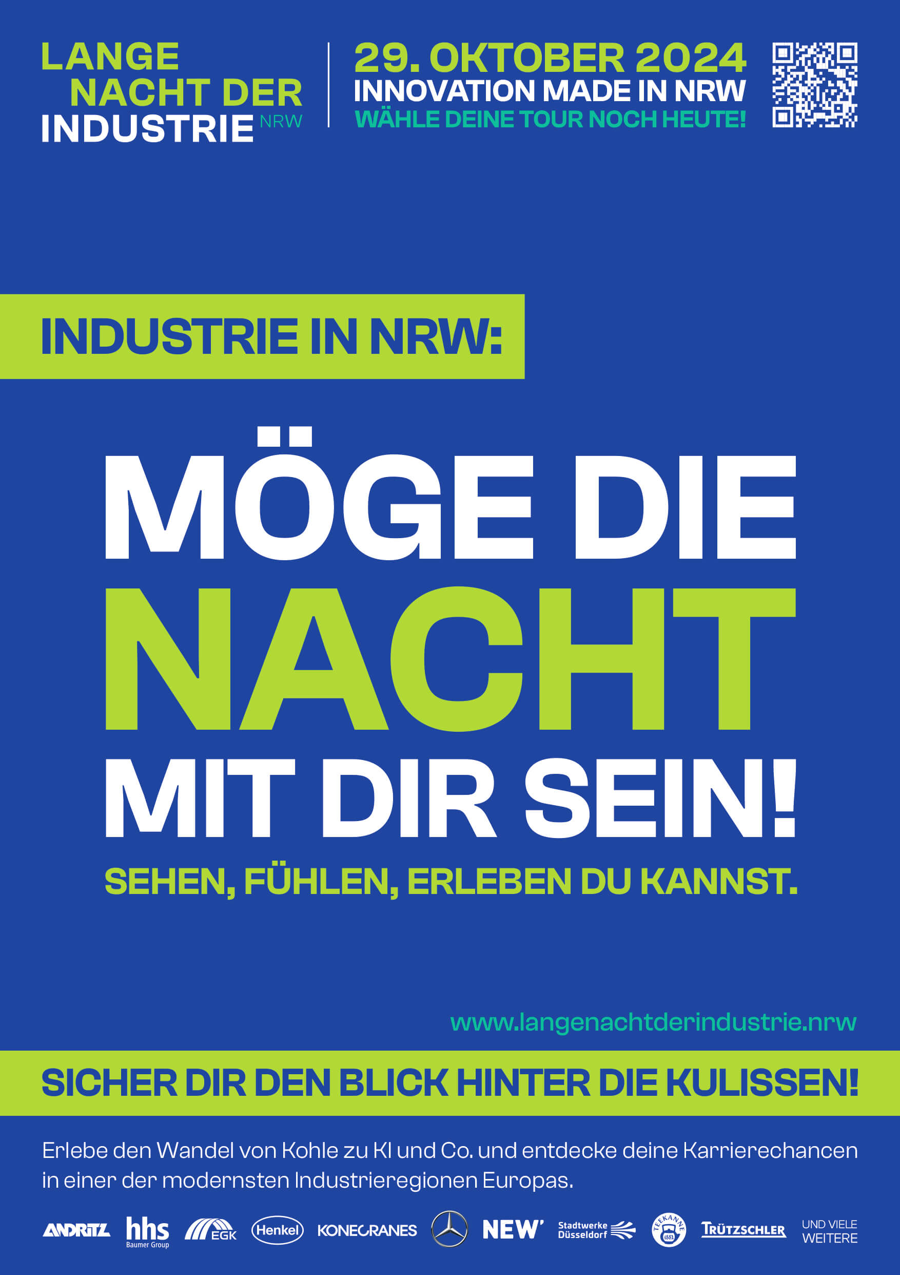 Möge Die Nacht mit Dir Sein - Claim Lange Nacht der Industrie