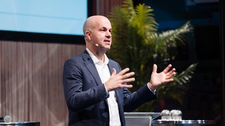 Marcel Fratzscher, Präsident des Deutschen Instituts für Wirtschaftsforschung (DIW) und Professor für Makroökonomie an der Humboldt-Universität zu Berlin, hielt die Keynote bei den 33. Mönchengladbacher Wirtschaftsgesprächen.	