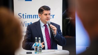 Landrat Bennet Gielen stellte beim IHK-Regionalforum Kreis Viersen seine wirtschaftspolitischen Themenschwerpunkte vor.